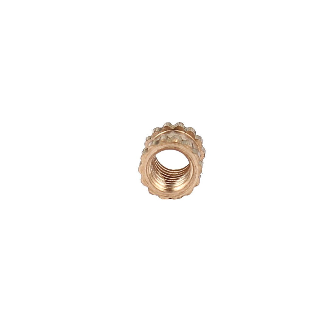 Knurled Insert Nuts - 200Pcs M2.5 x 0.45mm Female Thread Brass Threaded Insert Embedment Nuts for 3D Printer
