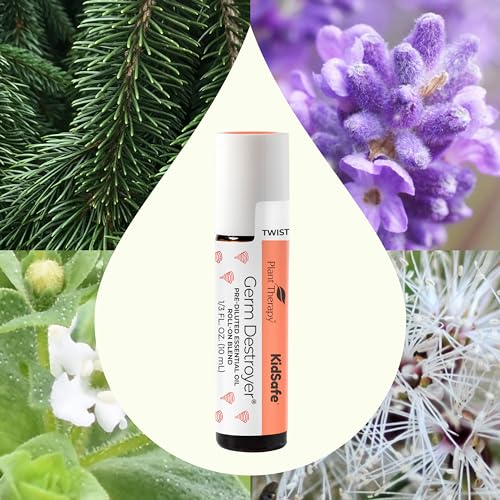KidSafe Germ Destroyer Essential Oil Blend - Guard from Illness, Support Blend for Kids 100% Pure, Pre-Diluted Roll-ON, Natural Aromatherapy, Therapeutic Grade 10 mL (1/3 oz)