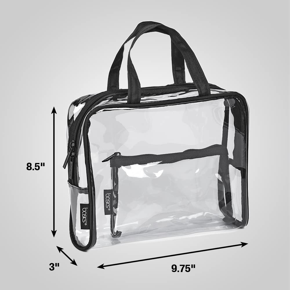 Allegro by Scunci Basics Clear Pvc 2Pc Jr Weekender Set