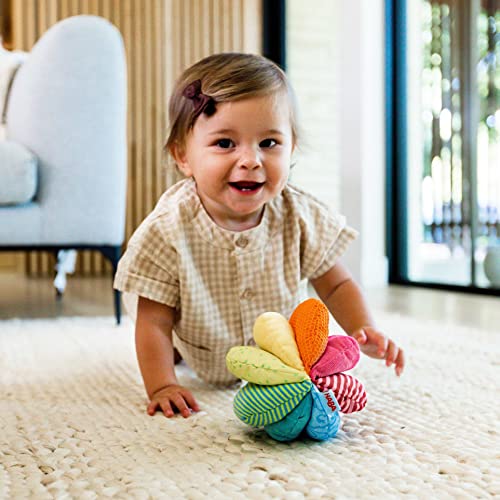 Rainbow Fabric Ball - Machine Washable Baby Sensory Toys - Ideal Baby Toy, Tummy Time Toys & Baby Teething Toys, 6 Months & up
