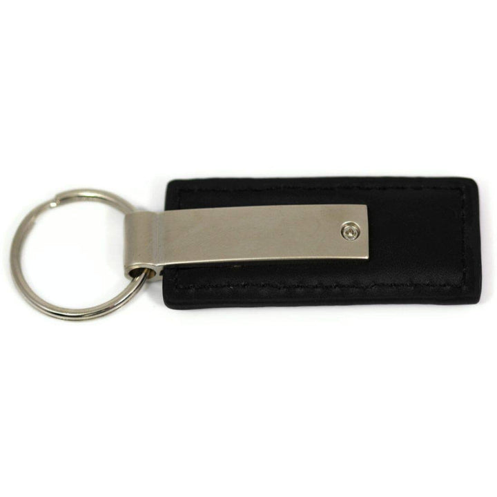 Au-TOMOTIVE GOLD Rectangular Leather Key Chain for Mustang (Black)