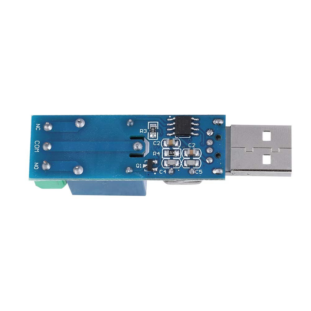USB Relay Module, Sturdy Durable Lightweight Lcus1 USB Relay Module Intelligent USB Switch Control Module Onboard Ch340 Control Chip