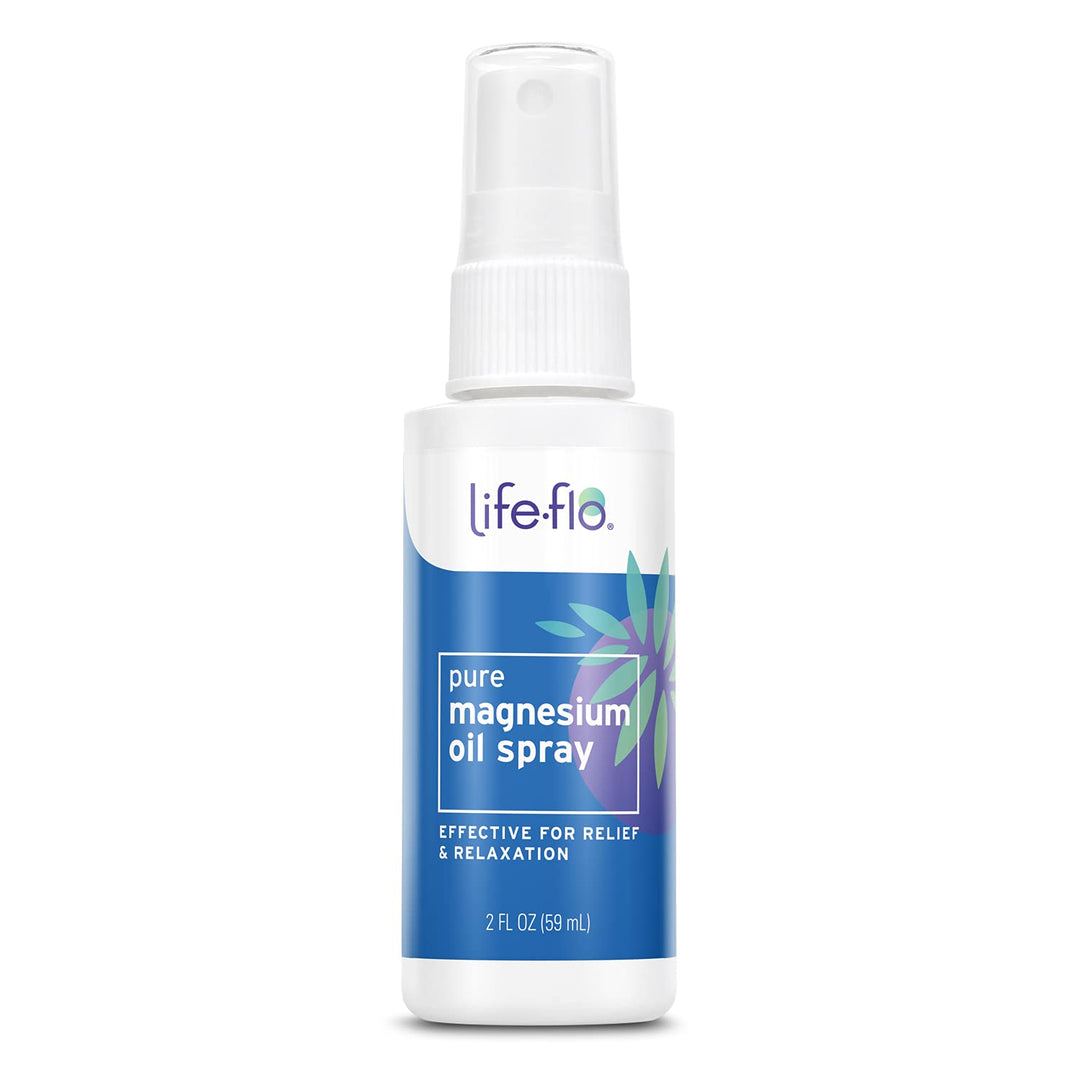 Life-flo Pure Magnesium Oil Spray w/Concentrated Magnesium Chloride from The Zechstein Seabed, Calming Relief and Relaxation, Soothes Muscles and Joints, 60-Day Guarantee, Not Tested on Animals, 2oz
