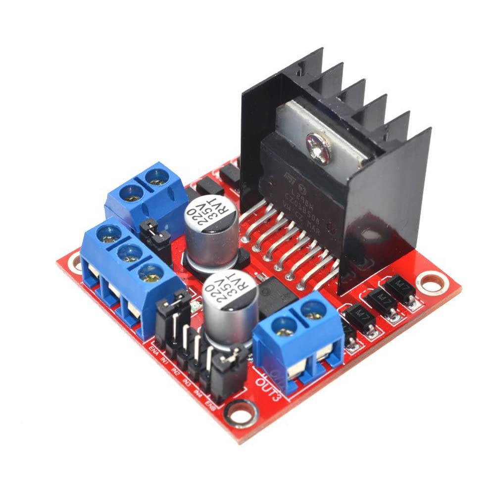 # L298N Motor Drive Controller Board Module for Electric Projects Arduino Smart car Power UNO MEGA R3 Mega2560, Pack of 2
