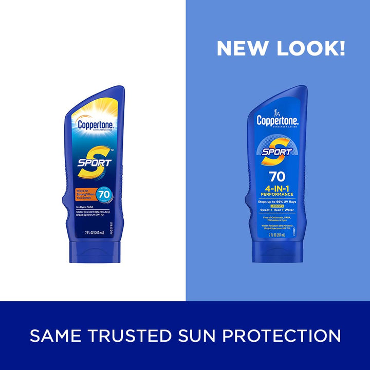 SPORT Sunscreen SPF 70 Lotion, Water Resistant Sunscreen, Body Sunscreen Lotion, 7 Fl Oz