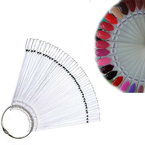 Nail Color Palette Nails Polish Color Card Nail Art Tools Nail Color Display Set For Nail Design (Transparent)