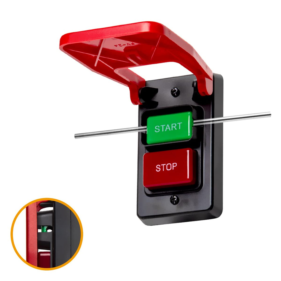 120V/230V Dual Voltage Paddle Switch, 3 HP at 230 Volts, UL Certified. Large Knee Paddle for Power Tools Fast Power Off. Fits Table Saw, Router Table, Drill Press, Bench Saw, Band Saw (71007)