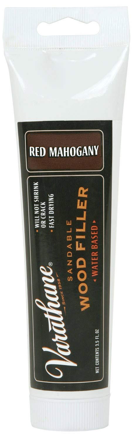 Varathane 215212 Sandable Wood Filler, 3.5 oz, Red Mahogany