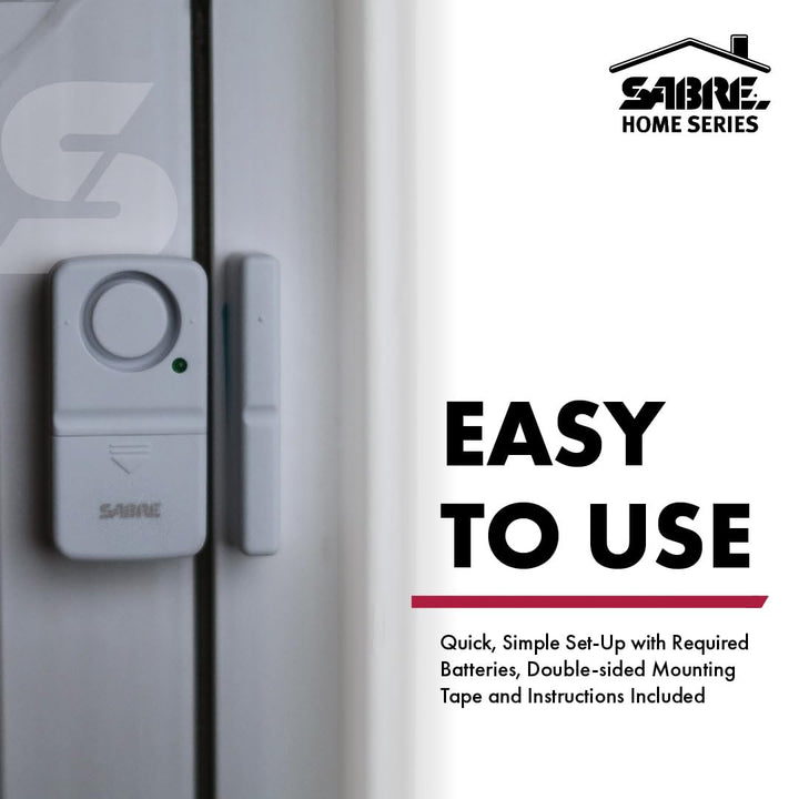 Wireless Home Security Door Window Burglar Alarm with LOUD 120 dB Siren, DIY EASY to Install