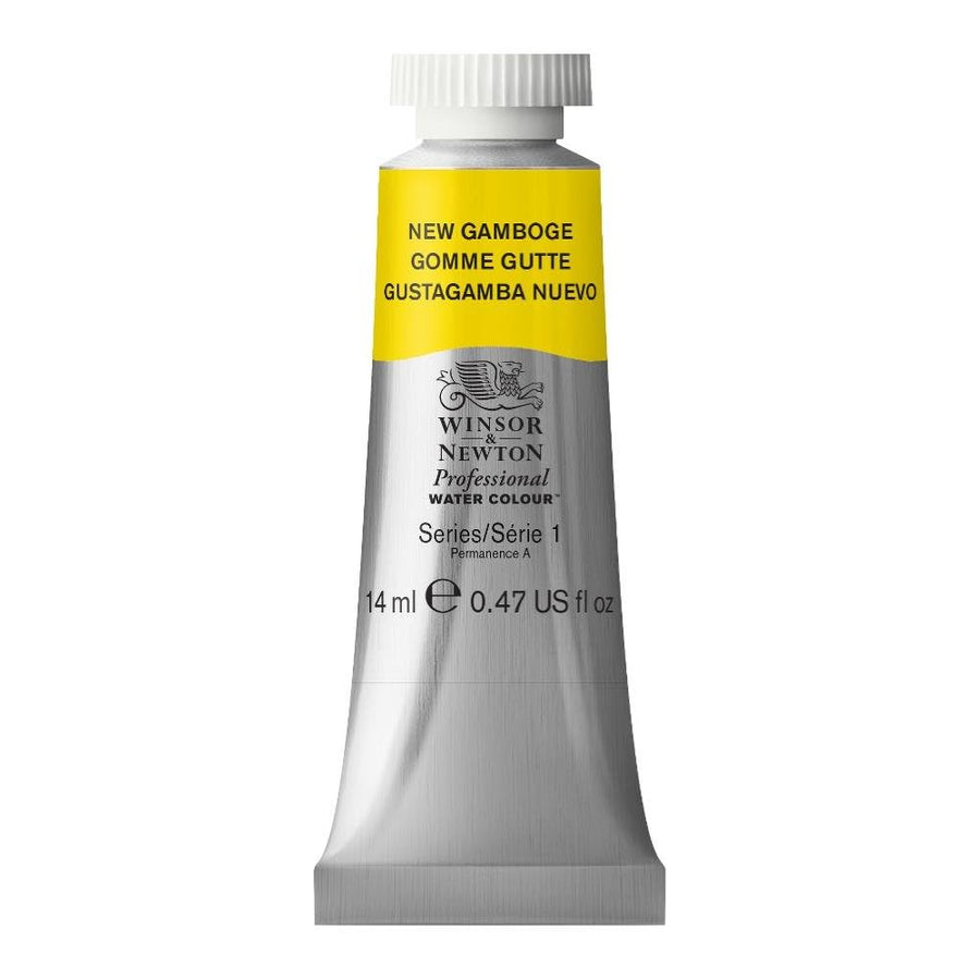 Professional Water Colour Paint, 0.47-oz Tube, New Gamboge