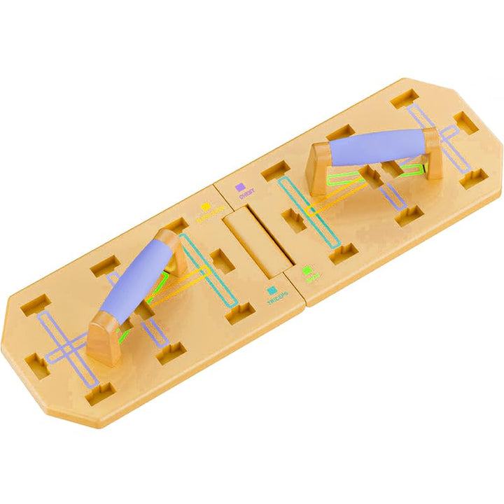 Push Up Board Fitness, Reinforced with Durable Metal Frame, Portable & Foldable Push Up Bar Set for Home Gym Fitness, Plane Special Edition Push Up Board with Toy Airplane Design Package for Boys