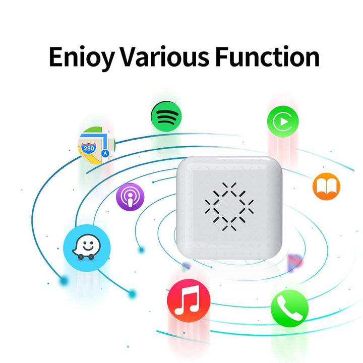 CarlinKit 3.0 Mini Wireless CarPlay Adapter for Factory Wired CarPlay Cars, Wired to Wireless CarPlay for Enjoy Intelligent Life, Fit The car from 2016, for iPhone iOS Version 10+