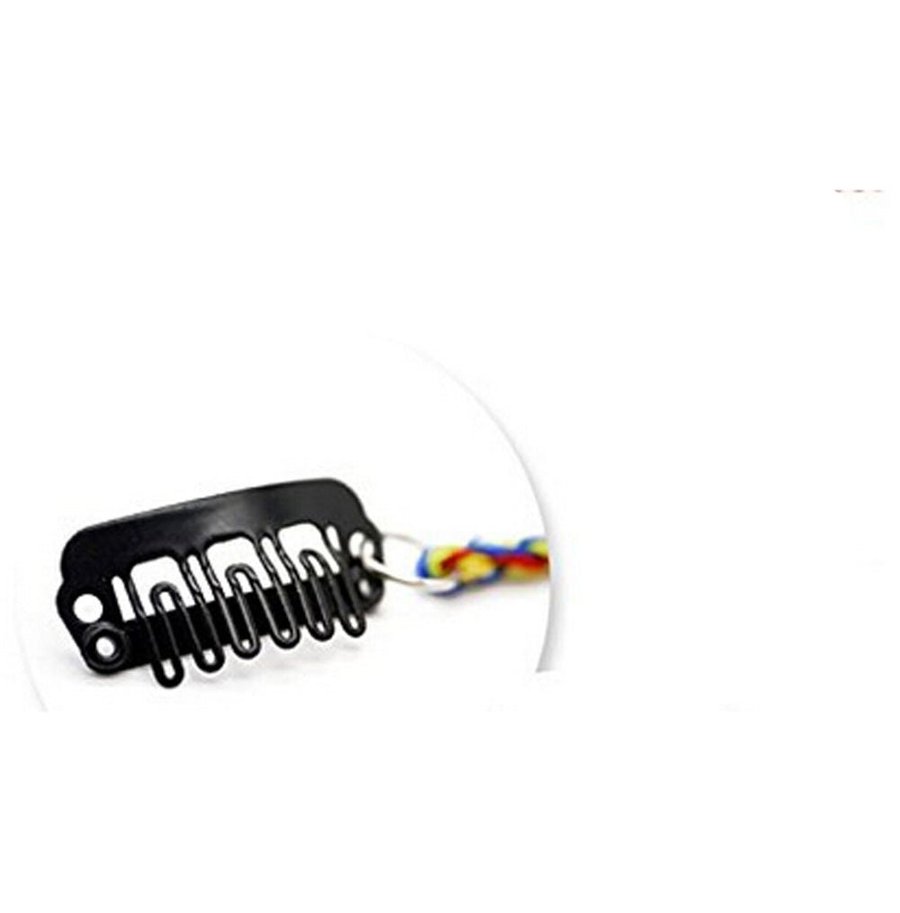 1 Pc Handmade Boho Hippie Hair Extensions with Feather Clip Comb Hairpin Headdress DIY Accessories for Girls Women Lady