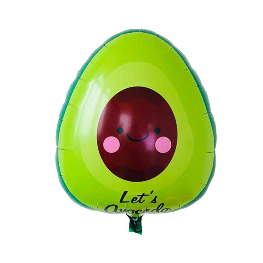 Avocado Foil Balloons Fruit Balloon,Avocado Decorations,Hawaiian Luau Party Balloons 4Pcs