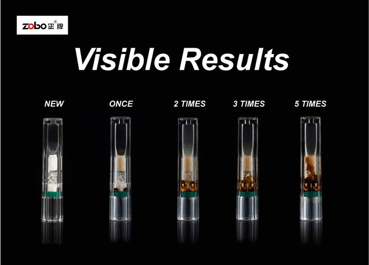 Disposable Cigarette Filters Three-Layer Microporous Multi-Filtering to Reduce Tar and Smoke Stains (120 Per Pack) Suitable for Slim and Super-Slim Cigarettes