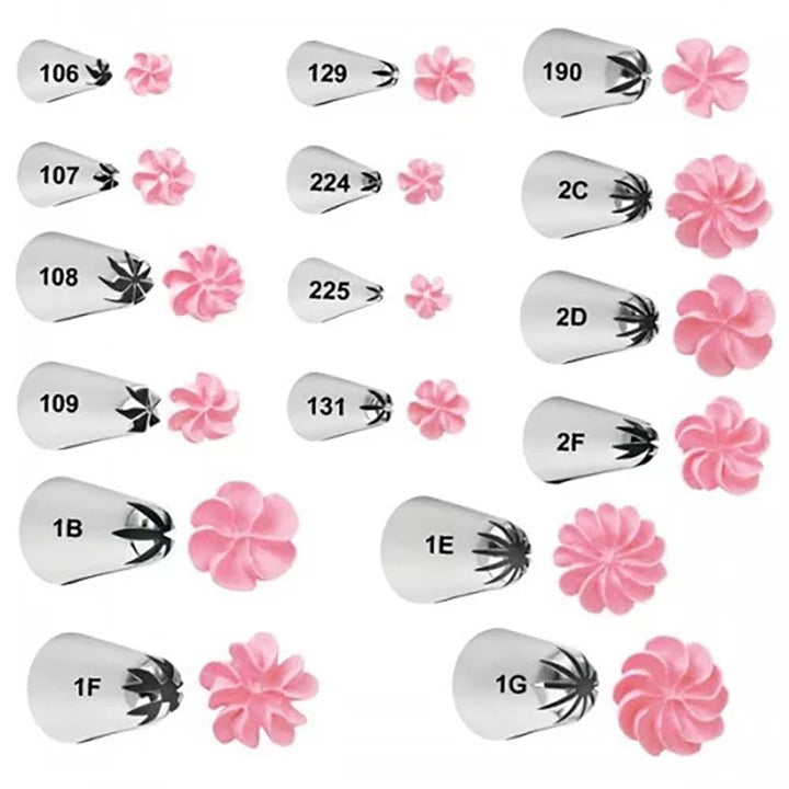 Decorating Piping Tip, No 2D - Drop Flower