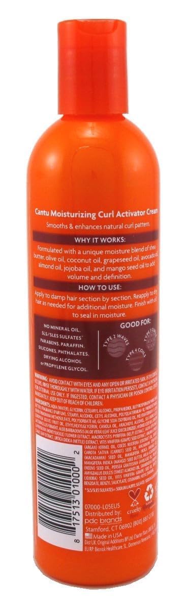Shea Butter Moisturizing Curl Activator Cream 12 Oz., Ivory (0002)