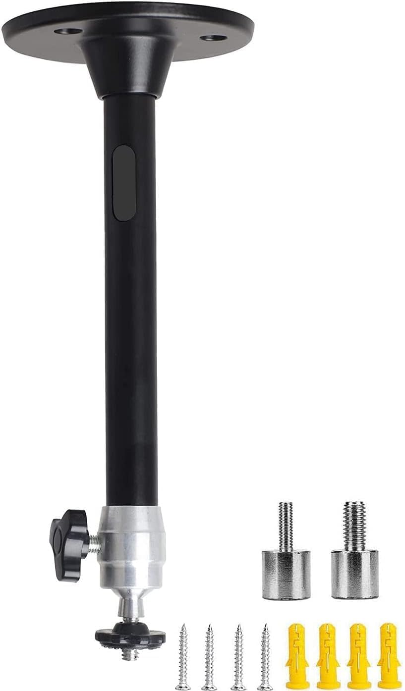 Universal Mini Projector Mount Ceiling Mount Holder with Thread Adapters for Projectors CCTV DVR Camera