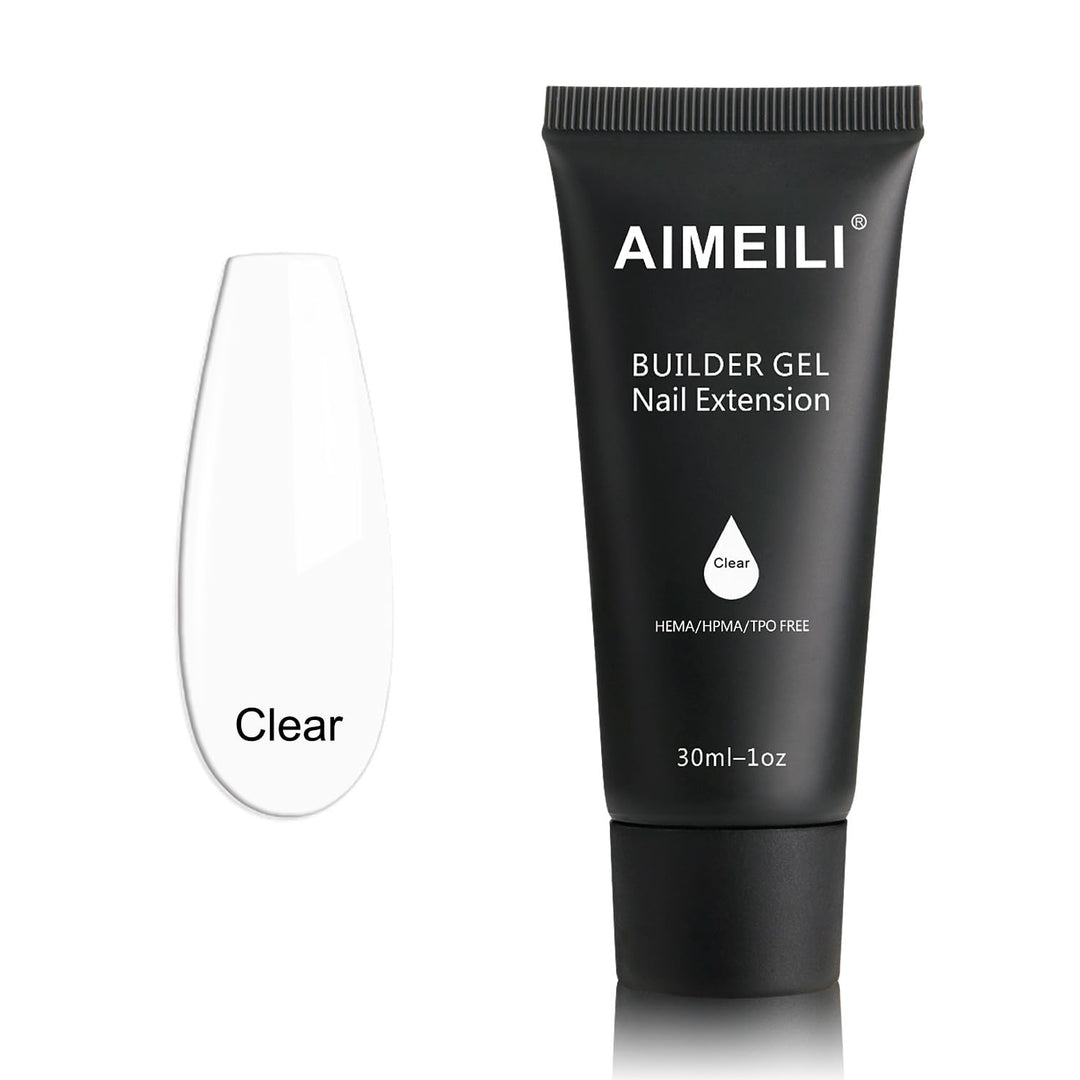 Clear Builder Gel Nail Extension, 30ml 1oz Nail Enhancement Gel Nail Polish