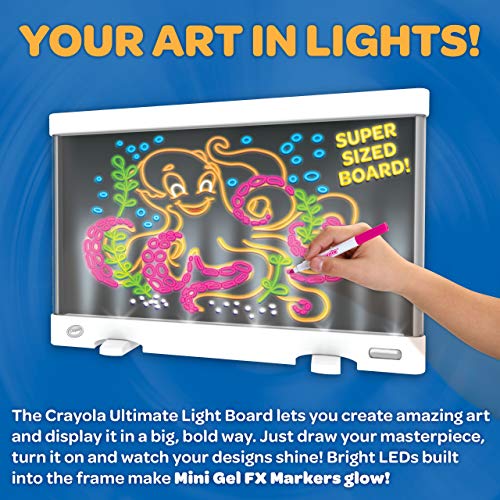 Ultimate Light Board - White, Kids Drawing Tablet, LED Drawing Board for Kids, Holiday Gift for Boys & Girls, Toys for Kids, 6+