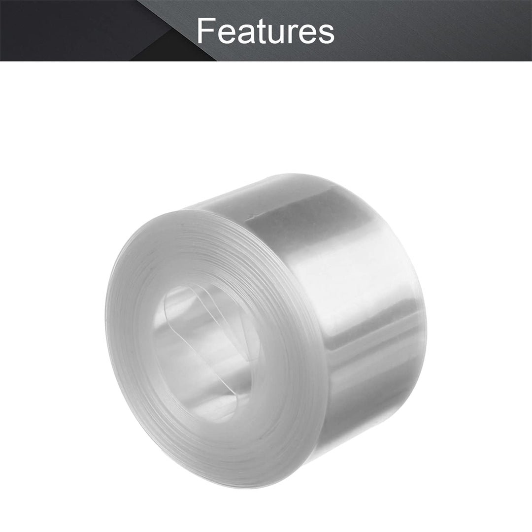 30mm Flat Width 6m Length Battery Heat Shrinkable Tube PVC Heat Shrink Tube Clear for 1 x 18650 Battery