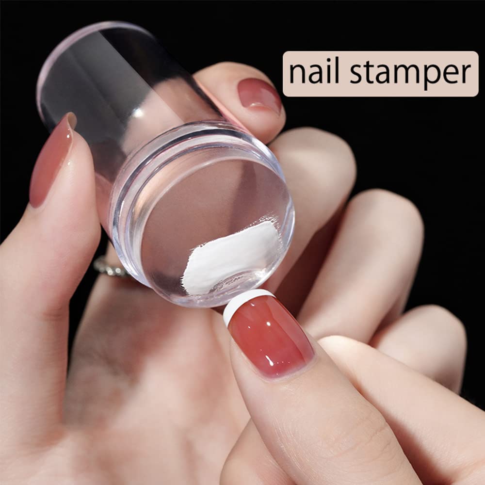5pcs Nail Stamping Plates + 1 Stamper + 1 Scraper Lace Flower Animal Pattern Nail Art Stamp Stamping Template Image Plate Nail Art Stamper Scraper Nails Tool