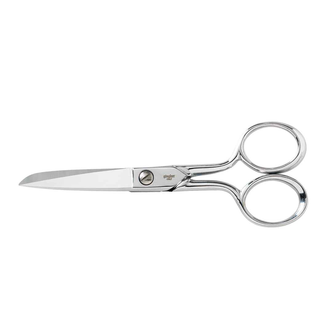 Gingher Fabric Scissors - 5 Premium Forged Steel Shears - Sharp Knife Edge Sewing Scissors for Fabric Cutting with Protective Sheath, Ambidextrous Design, Small Craft Scissors