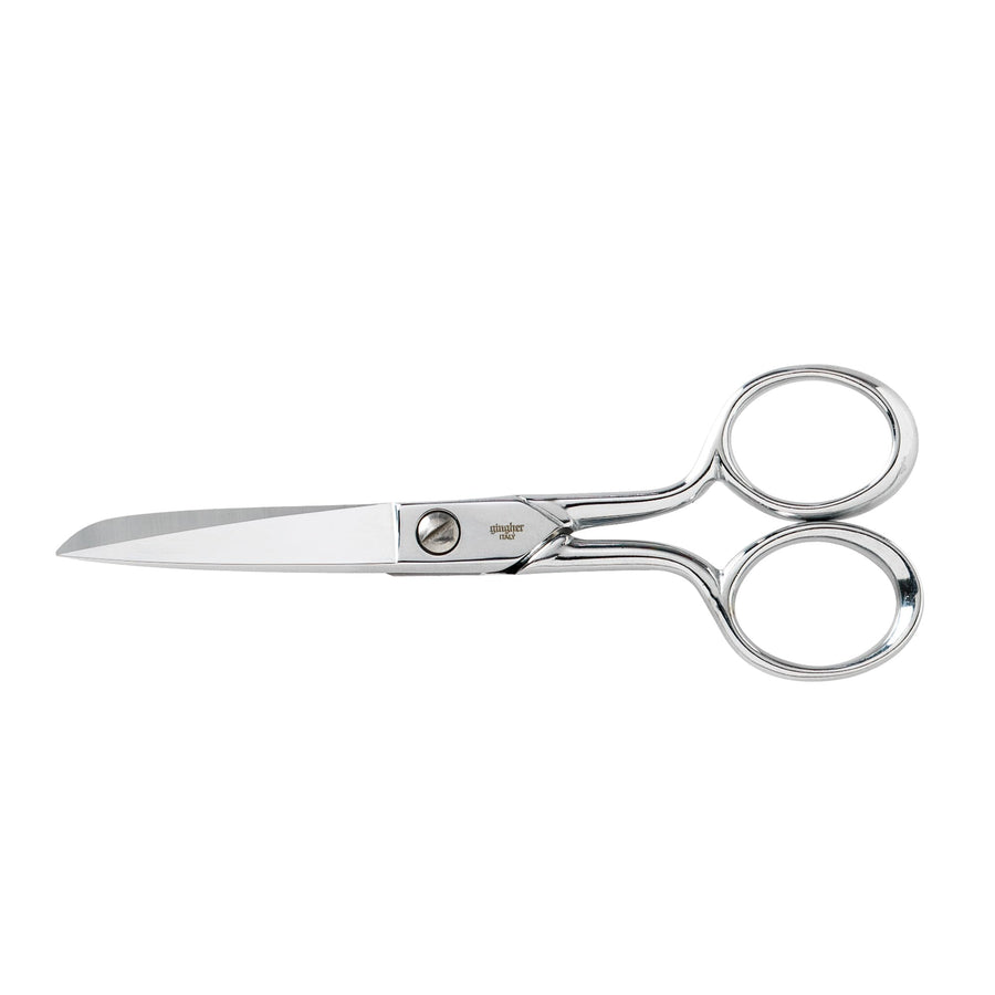 Gingher Fabric Scissors - 5 Premium Forged Steel Shears - Sharp Knife Edge Sewing Scissors for Fabric Cutting with Protective Sheath, Ambidextrous Design, Small Craft Scissors