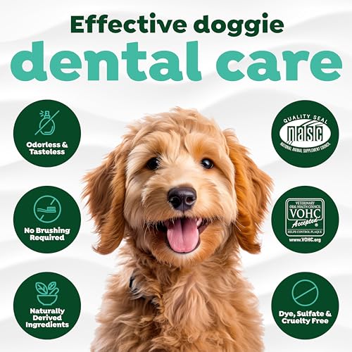 Fresh Breath Water Additive for Dogs | 3 Pack | Breath Freshener and Teeth Cleaning Solution | No Toothpaste or Toothbrush Required | 33.8 oz