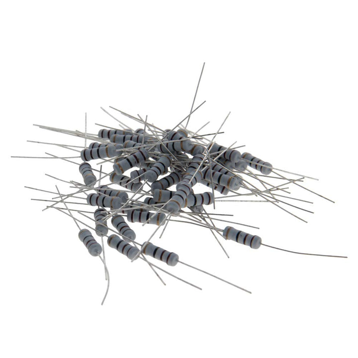 50Pcs 10ohm Resistor 1W 5% Metal Oxide Film Resistors Axial Lead Flame Proof for DIY Electronic Projects and Experiments Tolerance