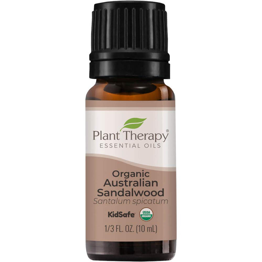 USDA Certified Organic Sandalwood Essential Oil. 100% Pure, Undiluted, Therapeutic Grade. 10 ml (1/3 oz).