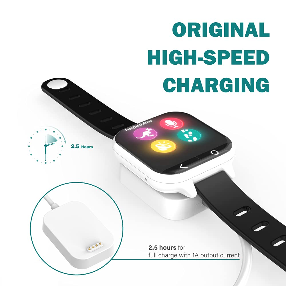 Charger Dock Compatible with Verizon Gizmo Watch 1 2 3 - Magnetic USB Charging Cable 1M - Kids Smartwatch Accessories