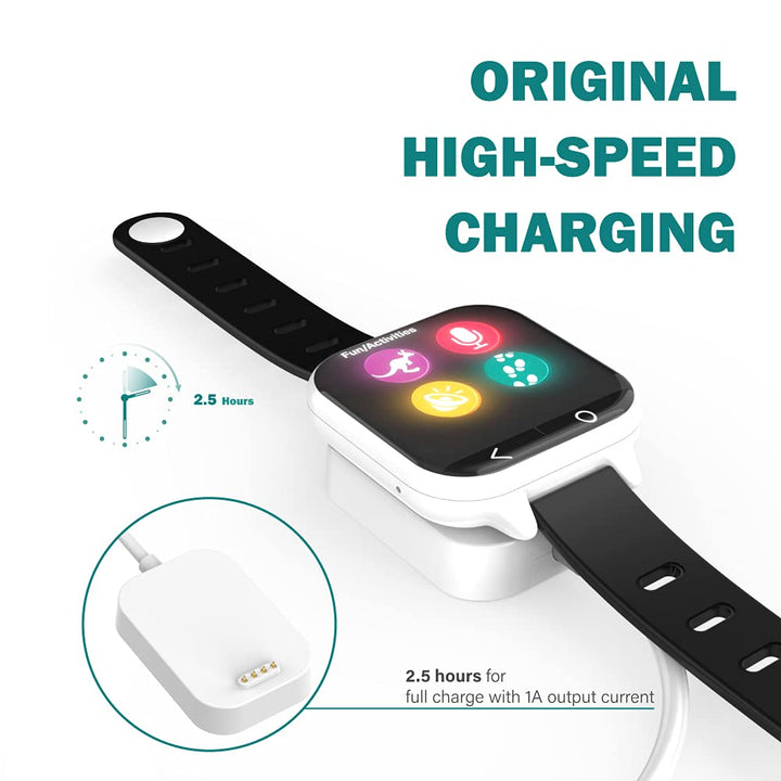 Charger Dock Compatible with Verizon Gizmo Watch 1 2 3 - Magnetic USB Charging Cable 1M - Kids Smartwatch Accessories
