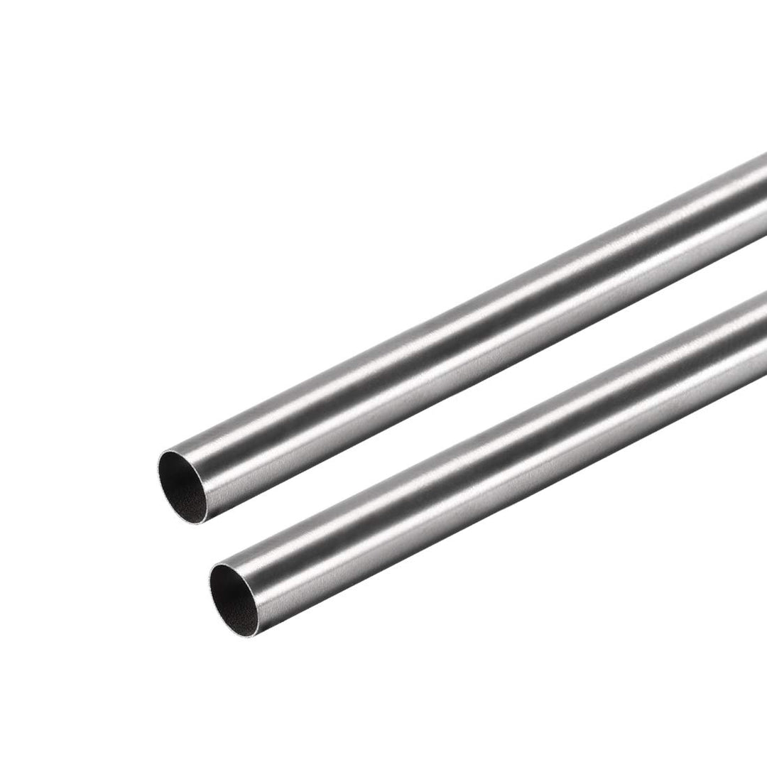 304 Stainless Steel Round Tubing 7mm OD 0.2mm Wall Thickness 250mm Length Seamless Straight Pipe Tube 2 Pcs