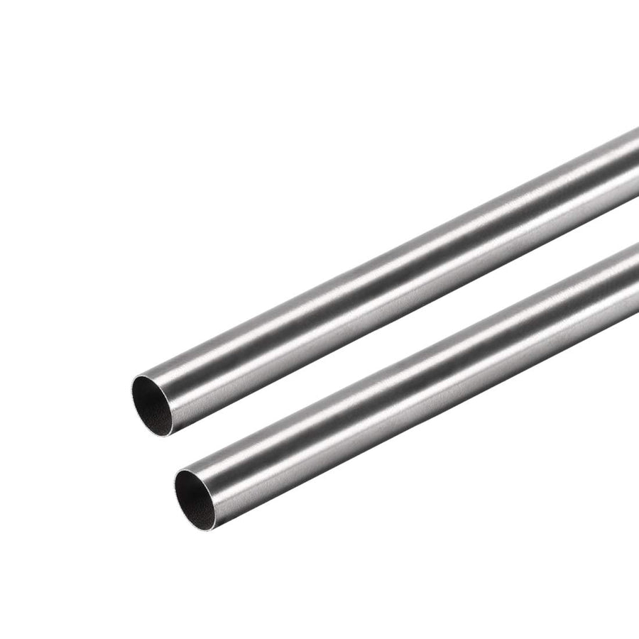 304 Stainless Steel Round Tubing 7mm OD 0.2mm Wall Thickness 250mm Length Seamless Straight Pipe Tube 2 Pcs