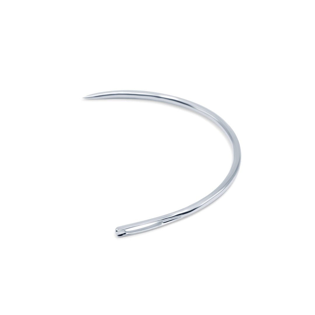 3050 Quilter's Curved Hand Needles, 2-Inch & 2-1/2-Inch, Nickel (4-Count)