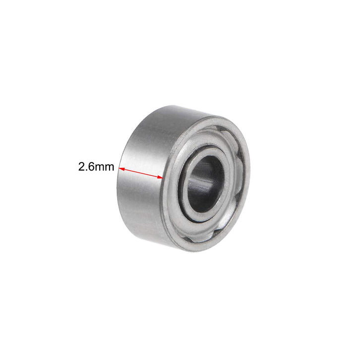 682XZZ Deep Groove Ball Bearings 2.5mm Inner Dia 6mm OD 2.6mm Bore Double Shielded Chrome Steel Z2 10pcs