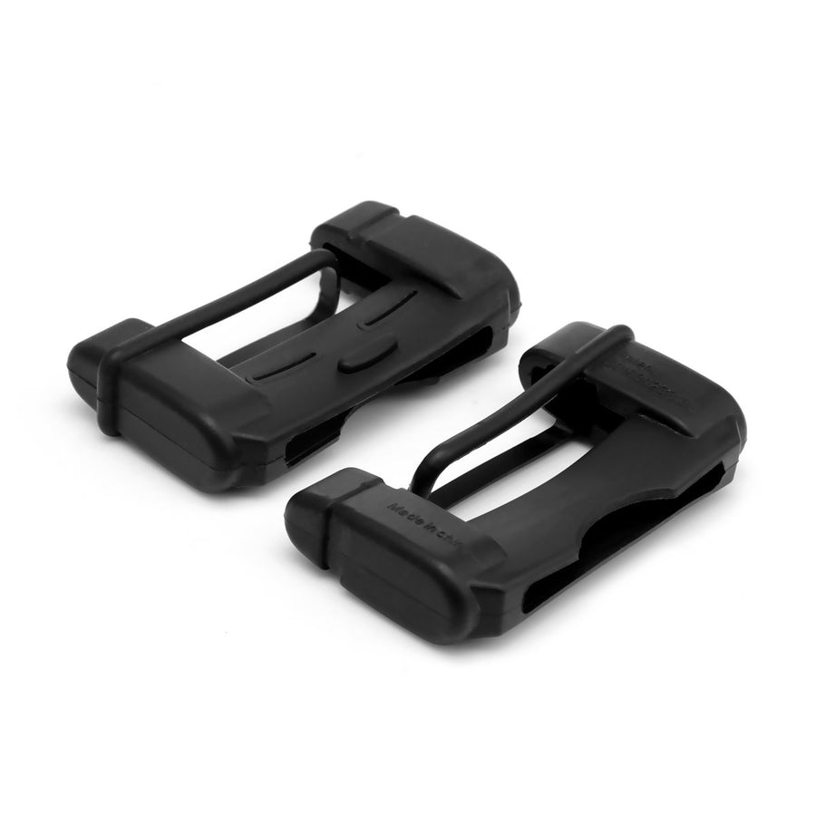 Car Safety Belt Buckle Covers, 2PCS Universal Seat Belt Clips Cover, Anti-Scratch Silicon Seat Belt Buckle Protector, Car Interior Accessories (Black)