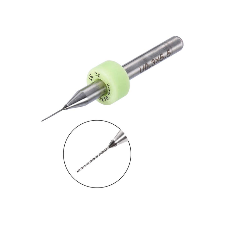 PCB Drill Bits 0.3mm Tungsten Carbide Rotary Tool Jewelry CNC Engraving Print Circuit Board Micro Drill Bits 1/8 Inch Shank 2 Set (20 Pcs)