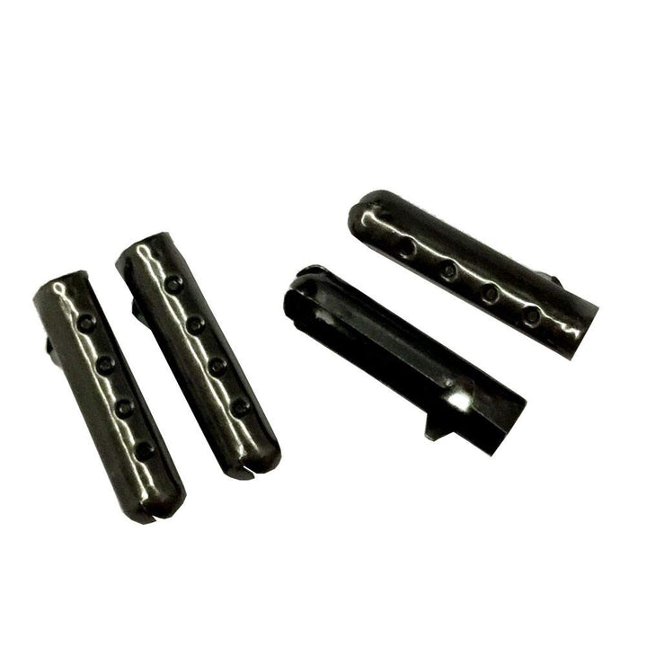 12/24/36/48 PCS Metal Aglets DIY Shoelaces Repair Shoe Lace Tips Replacement End (48PCS, Mixed(12PCS Each))