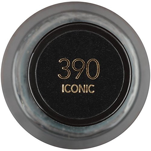 Revlon Nail Enamel, Chip Resistant Nail Polish, Glossy Shine Finish, in Black/Grey, 390 Iconic, 0.5 oz