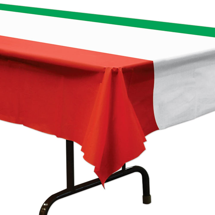 International Tablecover (red, White, Green) Party Accessory (1 Count) (1/Pkg)