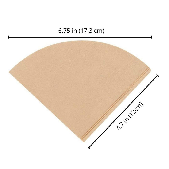 TOYO PAPER #102 Coffee Filter 100PCS Cone Shaped Disposable Coffee Filter 1-4 Cups for Pour Over Coffee Drippers. Made in Japan
