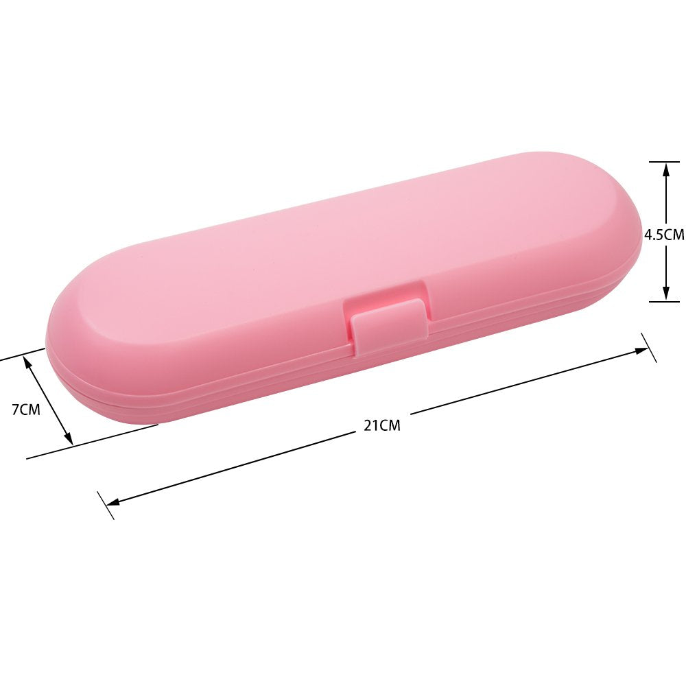 Plastic Electric Toothbrush Travel Case for Oral-B Pro Series, Pink