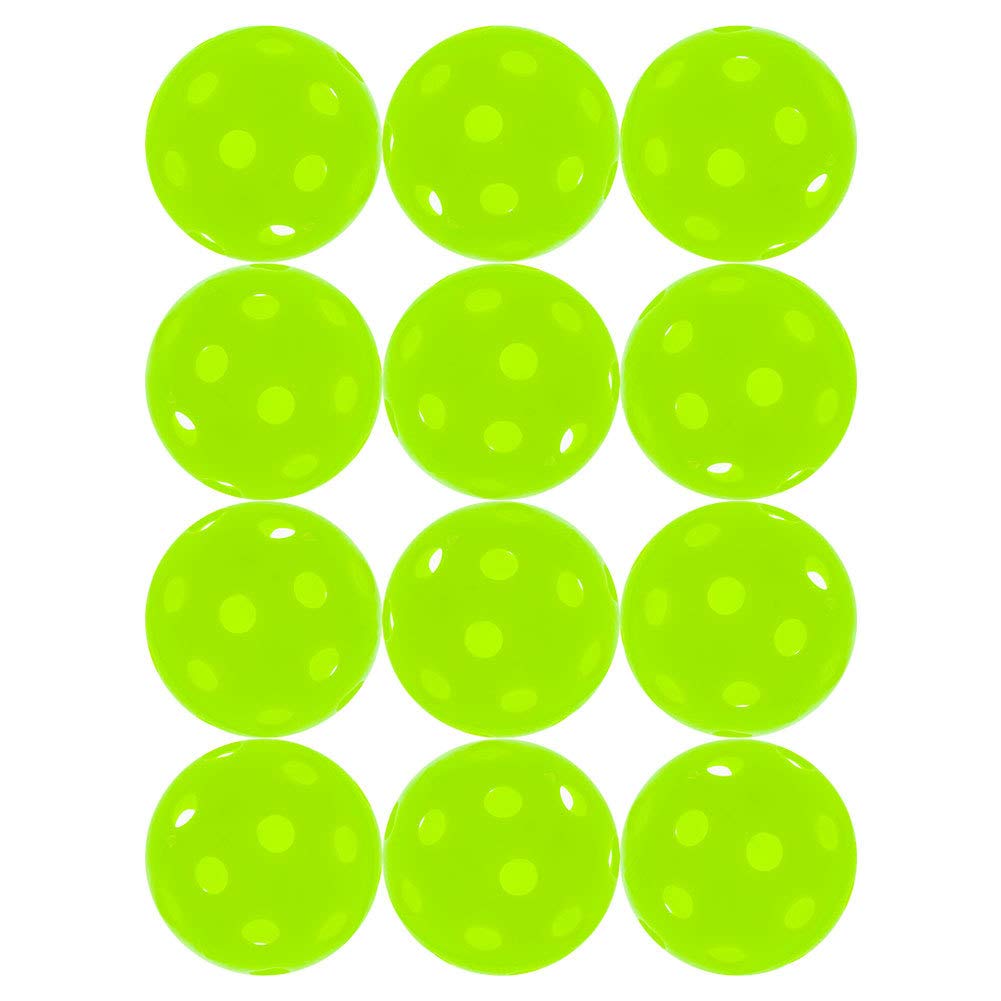 Sports Pickleballs, Vision Enhanced Green, 1 Dozen