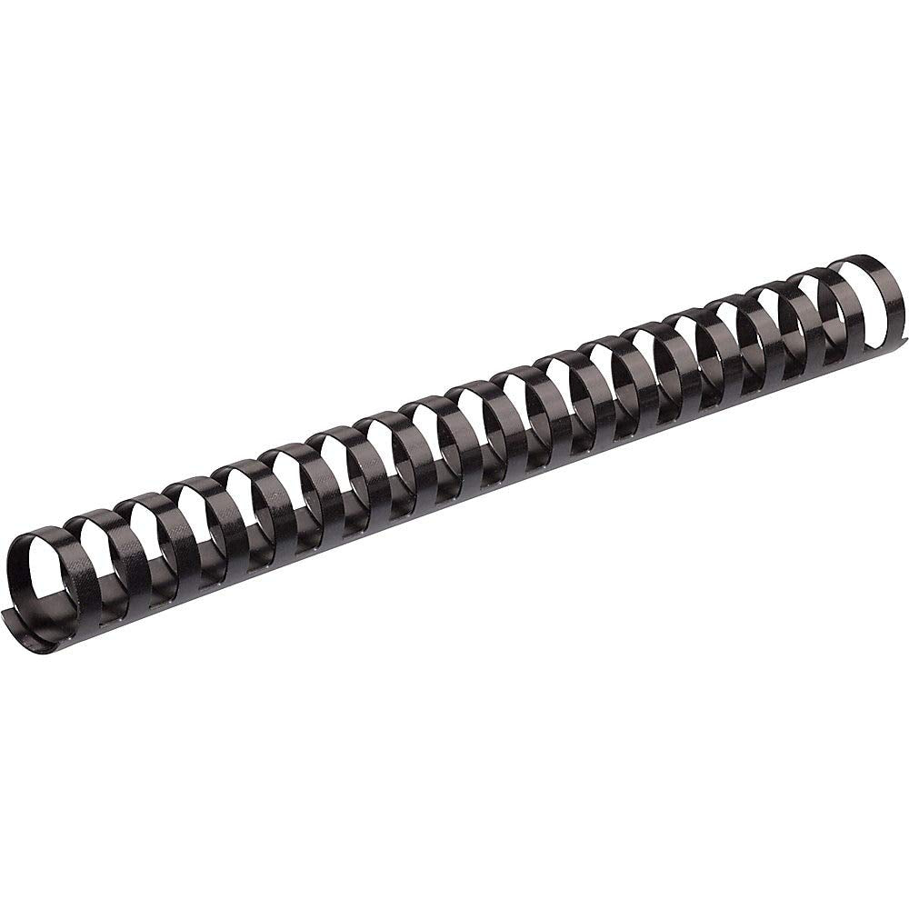 Plastic Comb Bindings, 1 Inch, 200-Sheet Capacity, Black, 10 per Pack (52383)