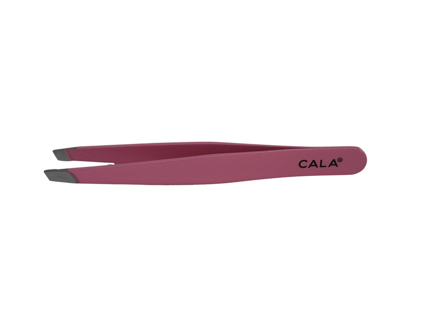 Pro pink slanted tweezers