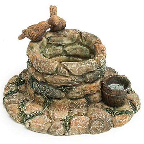 Miniature Fairy Garden Birds at Wishing Well