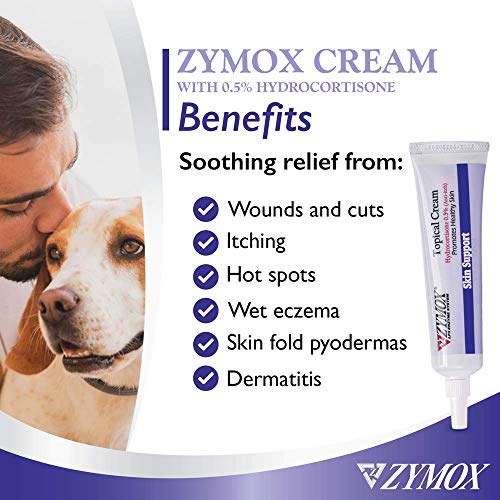 Topical Cream with 0.5% Hydrocortisone for Dogs and Cats, 1oz