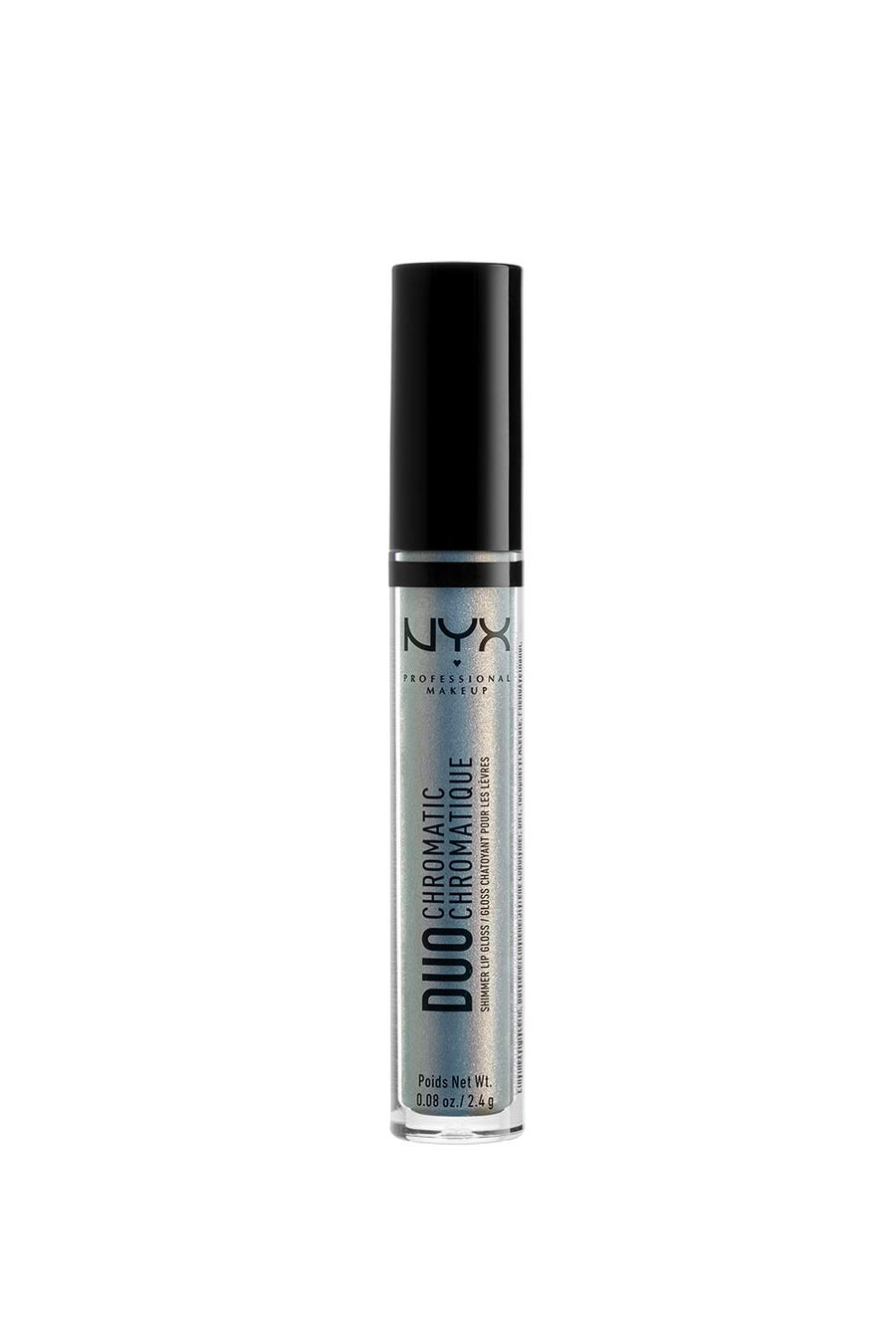 PROFESSIONAL MAKEUP Duo Chromatic Lip Gloss - Day Club, Light Blue Base With Pink/Lavender Duo Chromatic Pearl